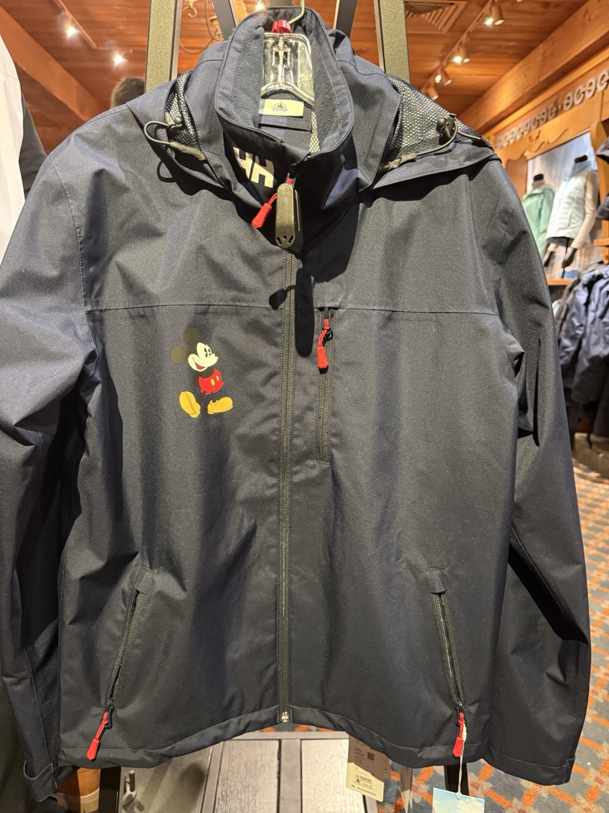 NWT Disney Parks Helly Hansen Mickey Mickey Navy Hooded Jacket Adult SMALL NWT Disney Parks Helly Hansen Mickey Mickey Navy Hooded Jacket Adult SMALL