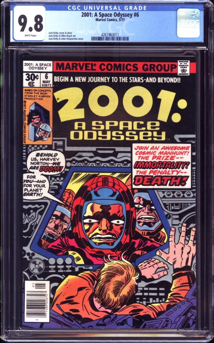 2001 A SPACE ODYSSEY #6 CGC 9.8  HIGHEST CERTIFIED COPY JACK KIRBY ART
