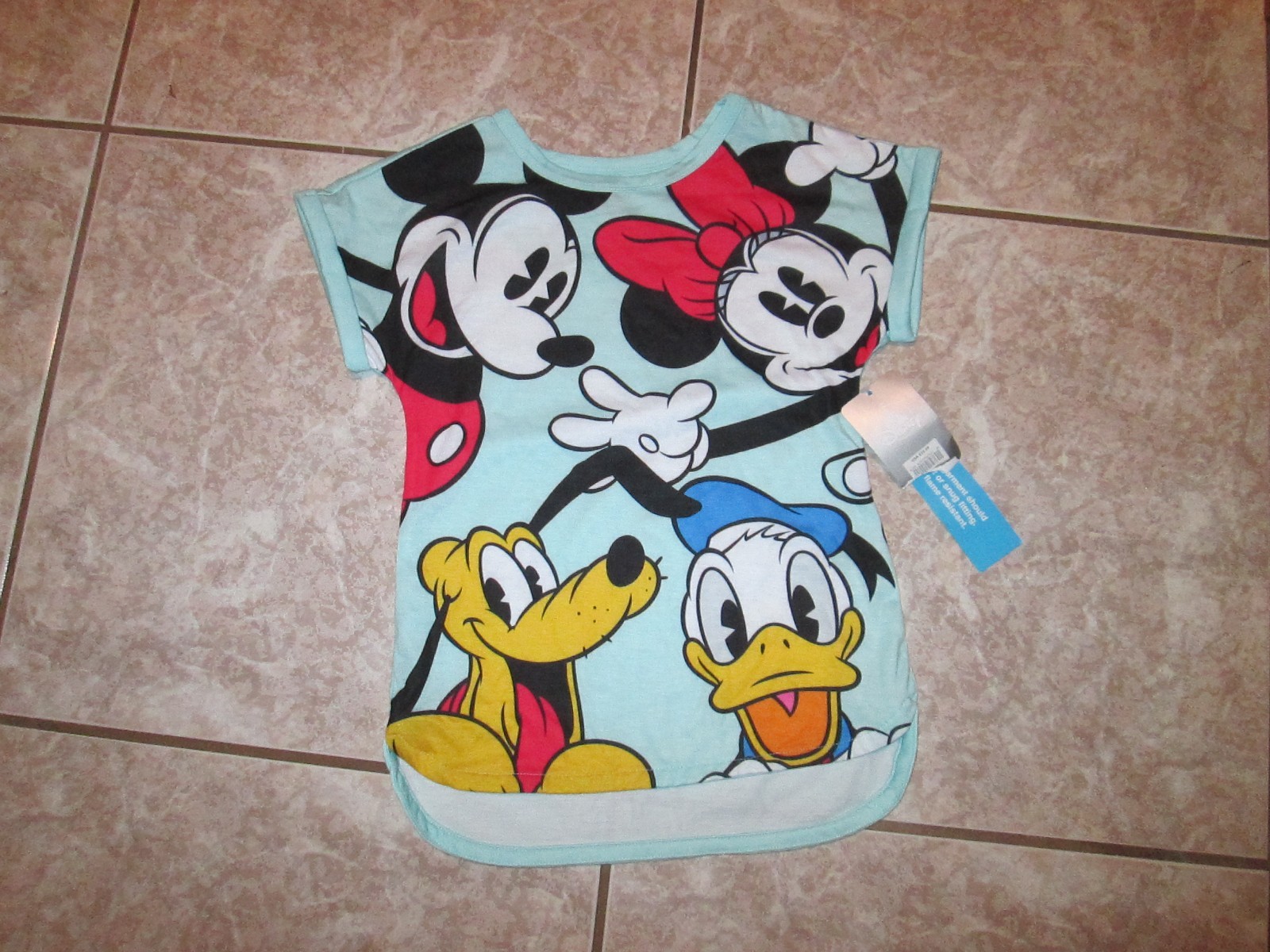 Disney Child\'s Top Size 6 - Mickey Minnie Pluto Donald - NWT