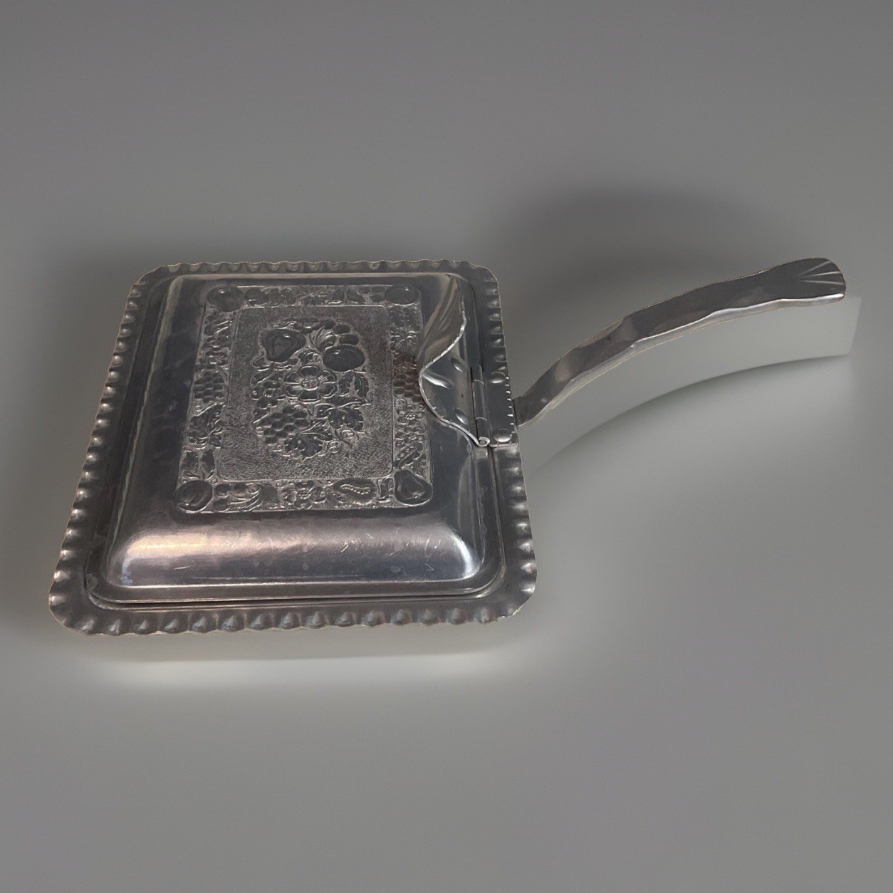 Vintage Cromwell Hand Wrought Aluminum Crumb / Ash Vessel, Square