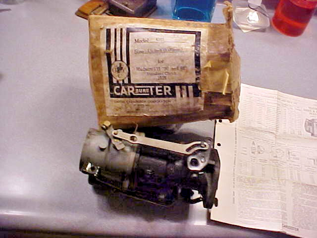 1938 & PRIOR HUDSON  N.O.S. CARTER #438S CARB ORIGINAL