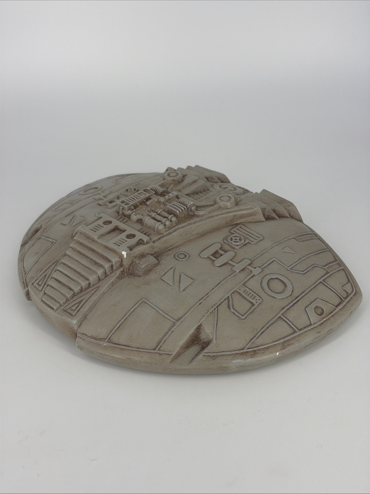Vintage Battlestar Galactica Cylon Raider Custom Fan Art Plaster Spacecraft Ship