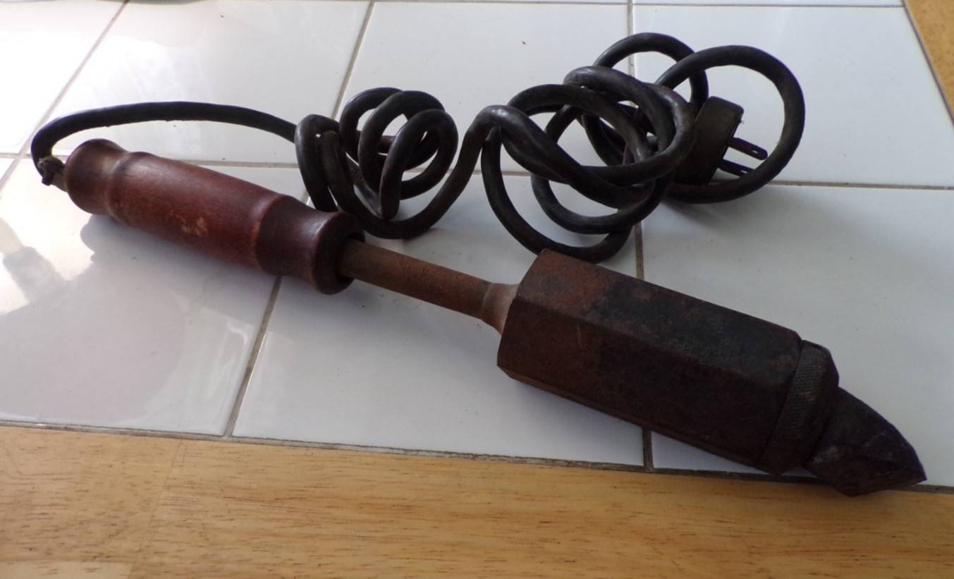 Vintage Industrial Soldering Iron, Hexacon BELDON Heavy Duty Screw Tip