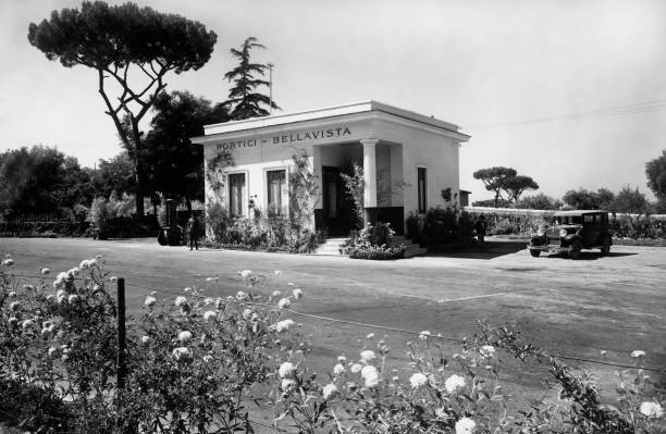 Italy Campania Motorway Toll Booth Napoli Pompei Highway 1913 OLD PHOTO Italy Campania Motorway Toll Booth Napoli Pompei Highway 1913 OLD PHOTO