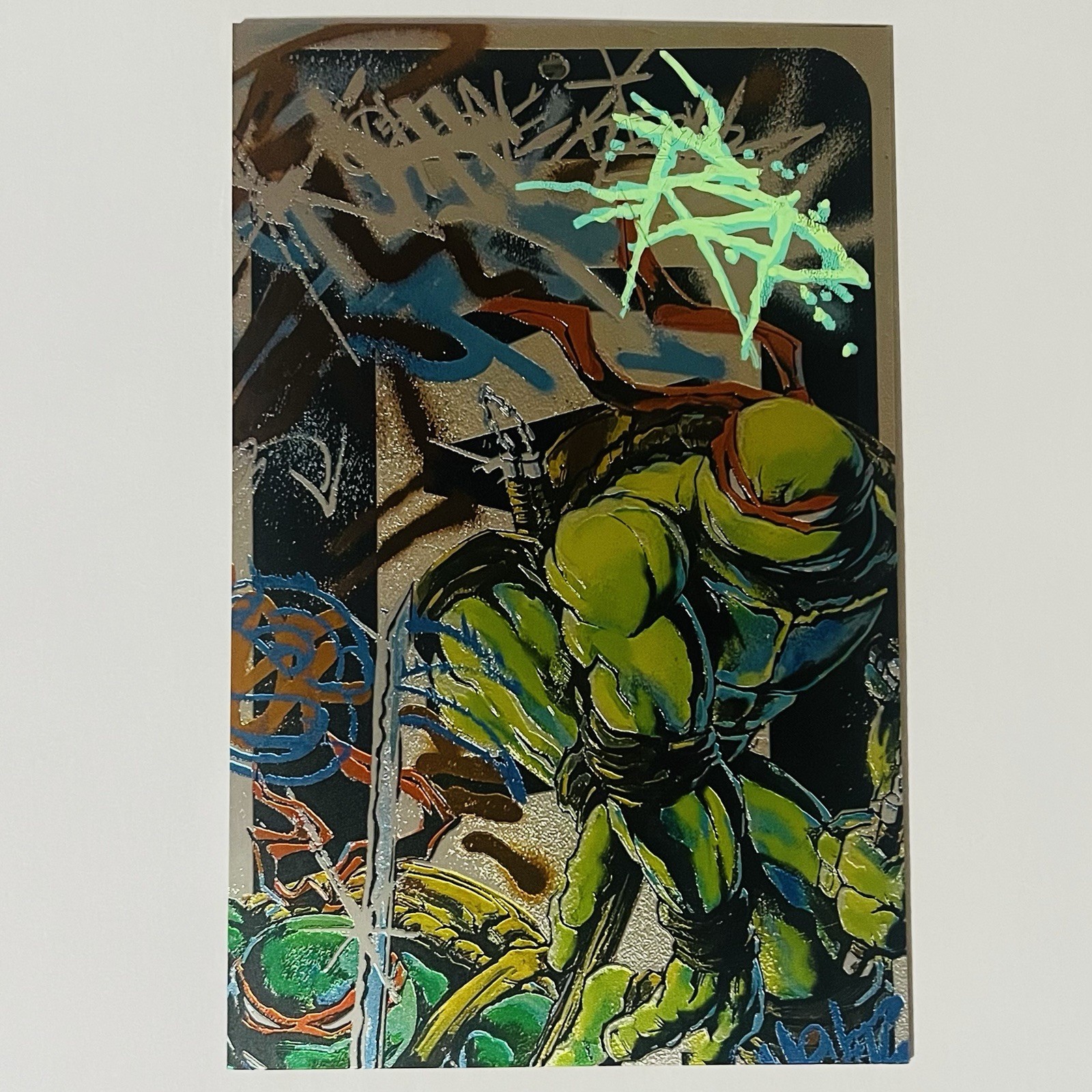 RZP Art Book, TMNT Metal Cover, Sketch Sig by RZP with COA