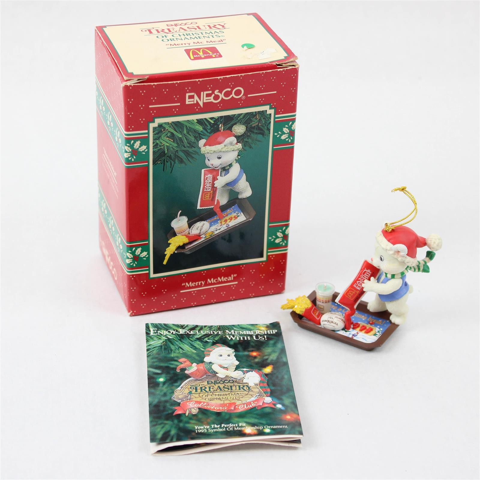 Enesco Merry McMeal Treasury of Christmas Ornament Collectible New
