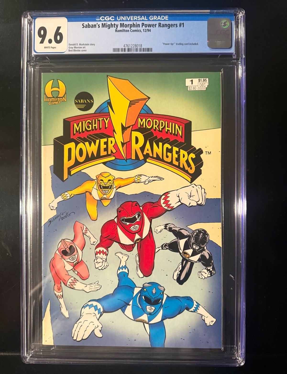Saban\'s Mighty Morphin Power Rangers #1 CGC 9.6 White Pages 1994 Hamilton 1st