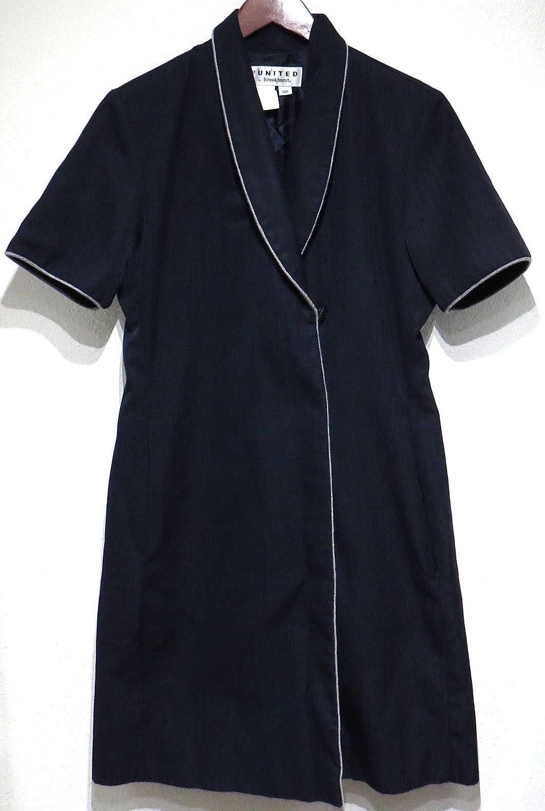 vtg Brookhurst UNITED AIRLINES Flight Attendant Uniform Dress 10P Retire 90s/00s