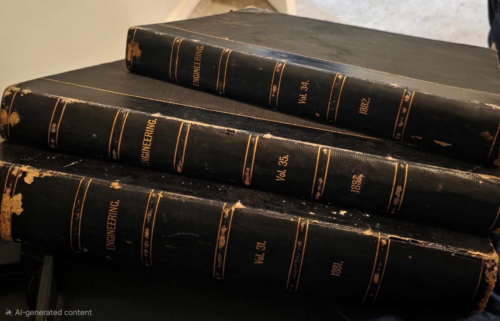 Three hard back engineering books, from 1881, 1882 and 1883 all for one price .. Three hard back engineering books, from 1881, 1882 and 1883 all for one price ..