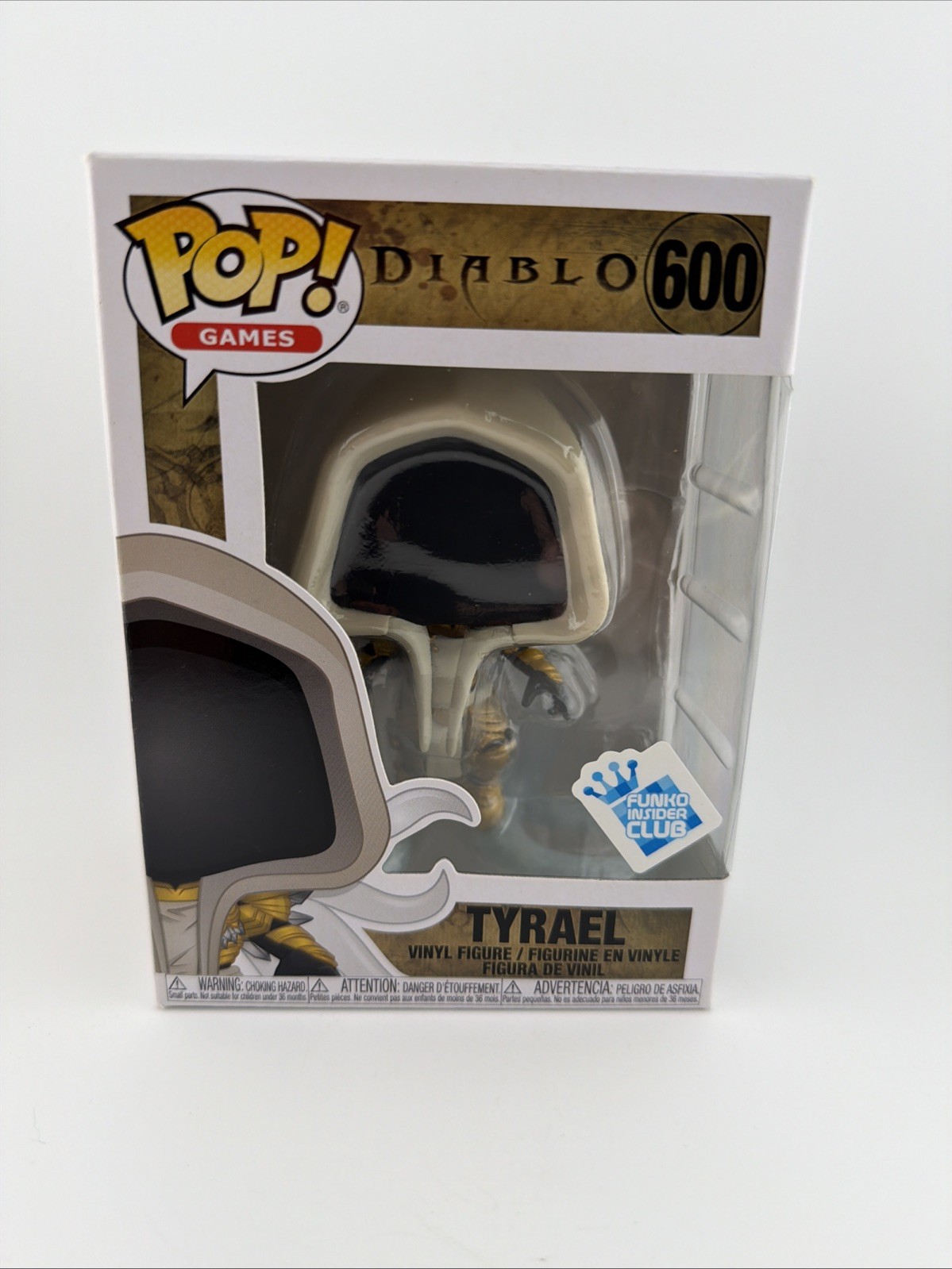 FUNKO POP GAMES DIABLO:  #600 TYRAEL FUNKO INSIDER CLUB EXCLUSIVE NEW BOX