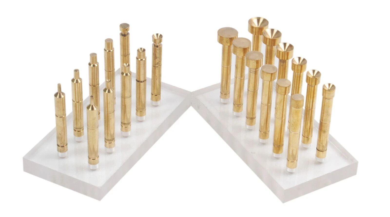 22pc Brass Dop Sticks Set | Lapidary Gemstone Holders | Gem Faceting Tool Kit