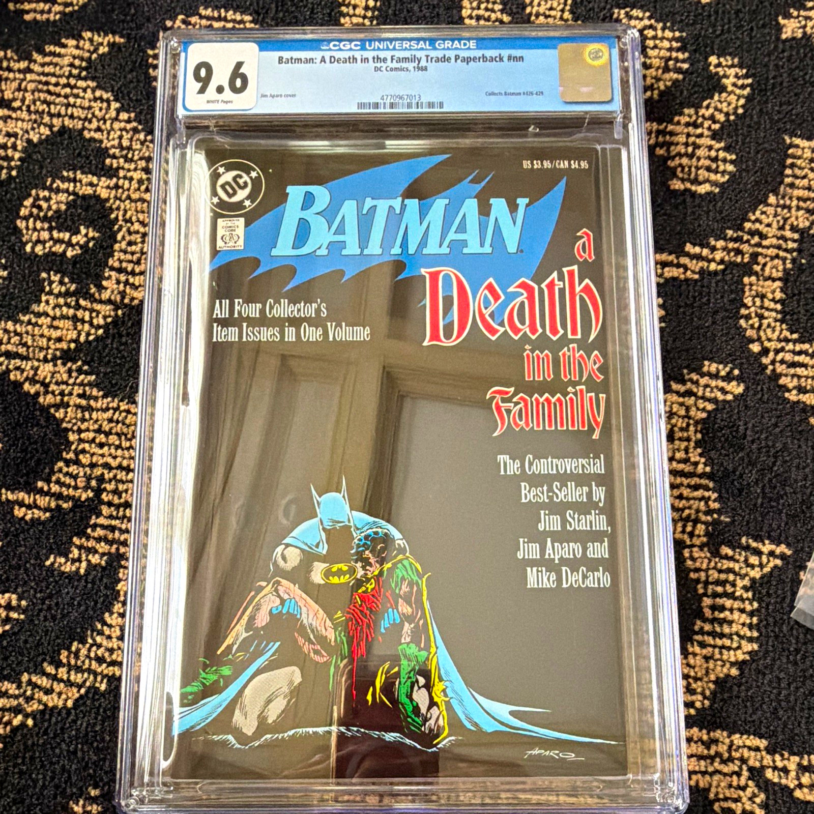 Batman: A Death in the Family Trade Paperback CGC 9.6 (1988) DC Comics Very Rare Batman: A Death in the Family Trade Paperback CGC 9.6 (1988) DC Comics Very Rare