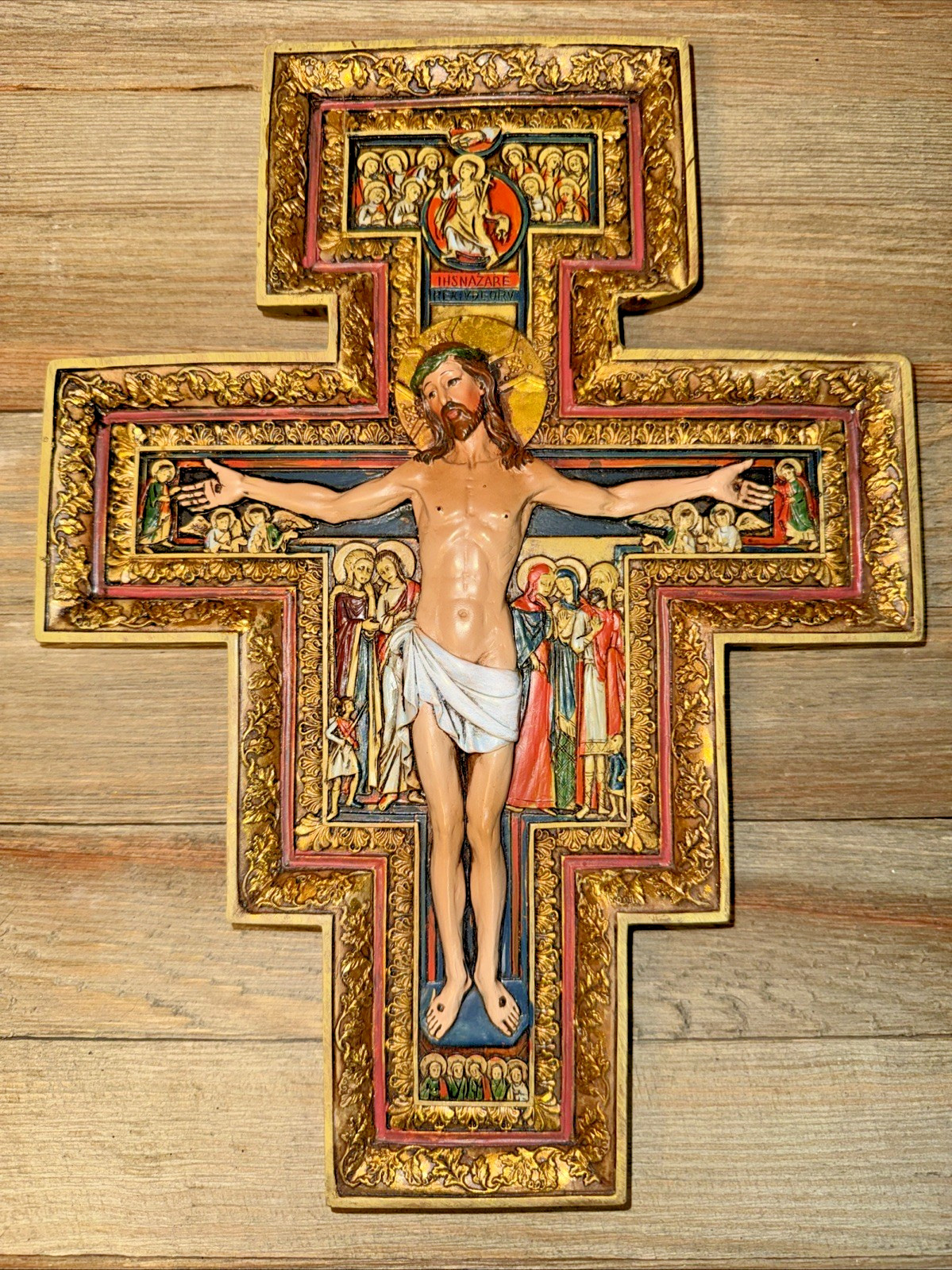 Vintage Joseph's Studio Roman Exclusive 3-D San Damiano Renaissance 10.75