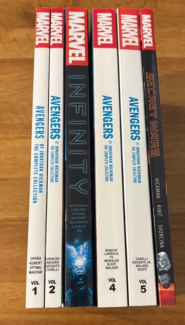 Avengers Hickman TPB Lot Complete Vol 1 2 4 5 Infinity Secret Wars Marvel Comics Avengers Hickman TPB Lot Complete Vol 1 2 4 5 Infinity Secret Wars Marvel Comics