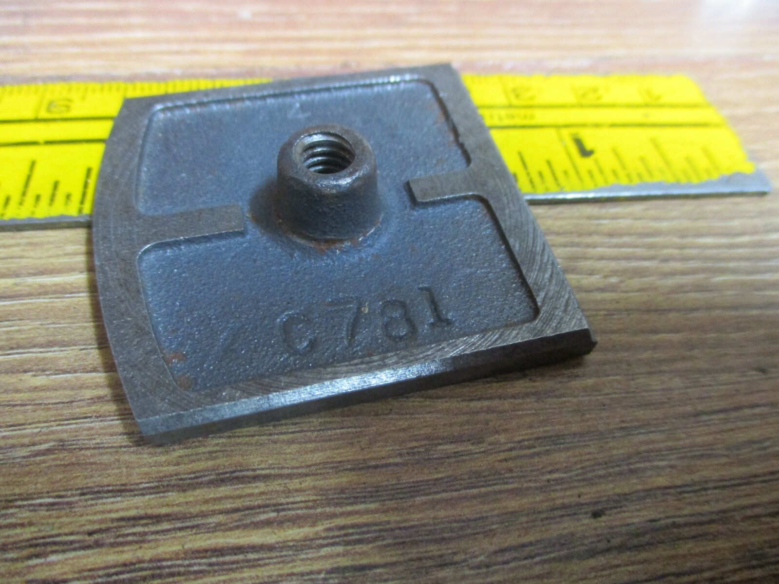 Stanley Plane No 9 1/2  Mouth ADJUSTABLE THROAT ECCENTRIC PLATE C781 VTG PART