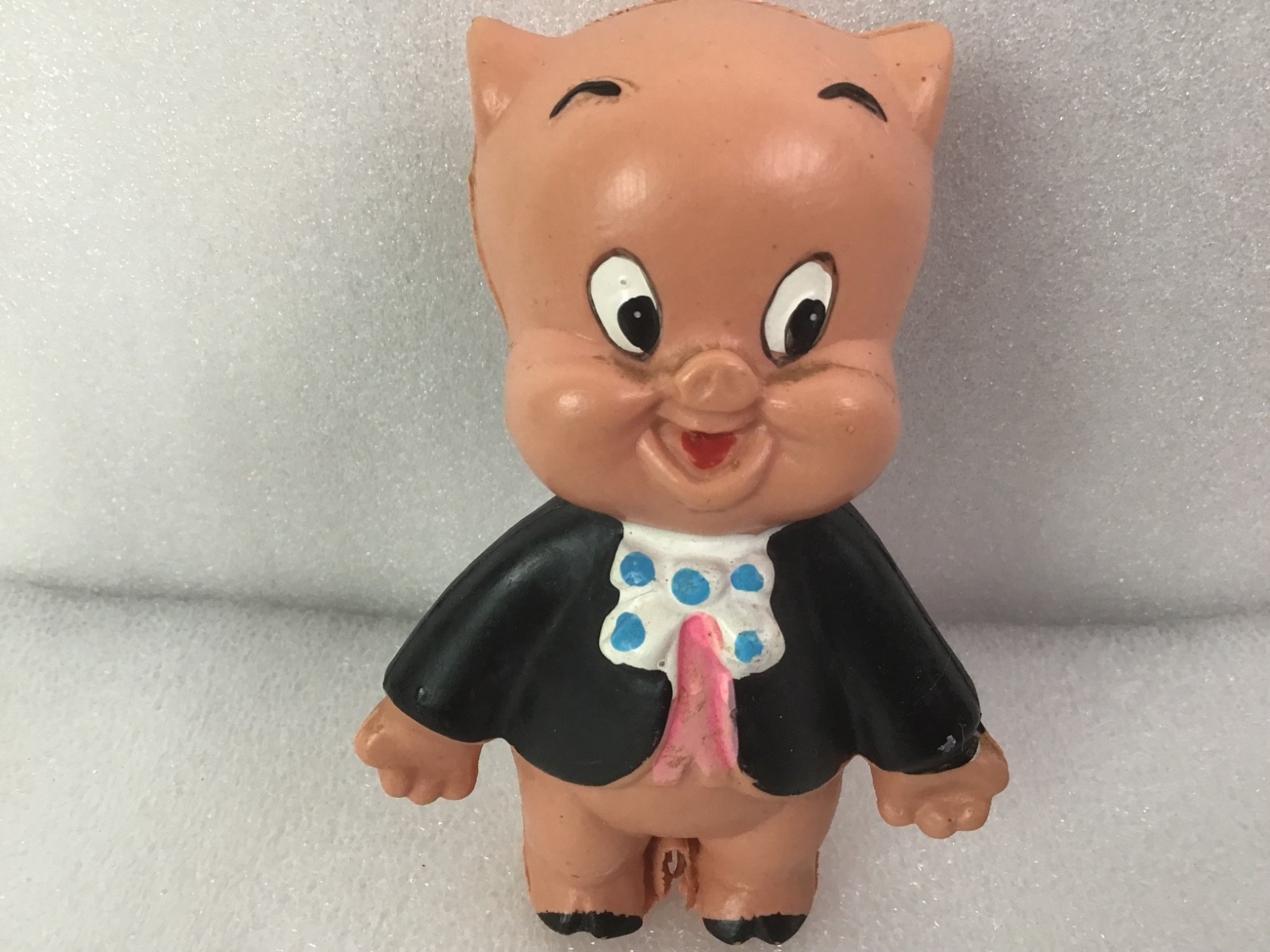 Porky Pig R Dakin Plastic Figure Hong Kong 4 inches Warner Bros Seven 1960s