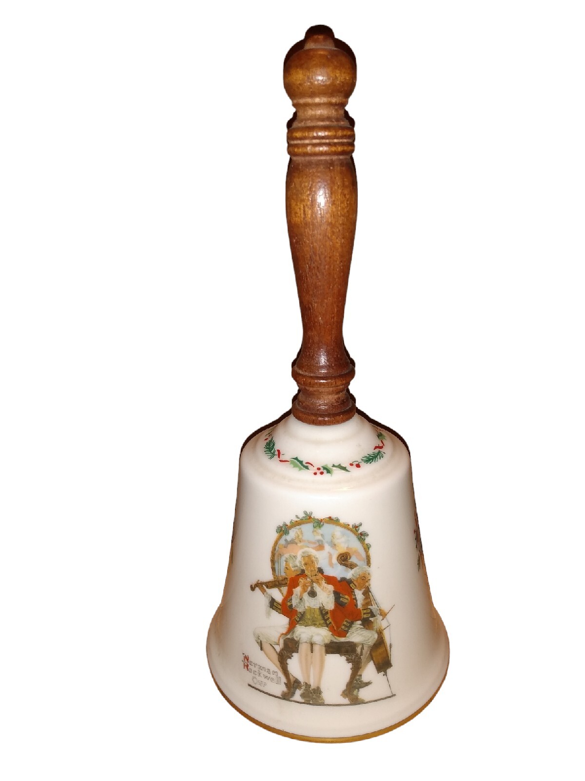 Vtg Gorham Fine China Collectibles 1983 “Christmas Medley” Norman Rockwell Bell