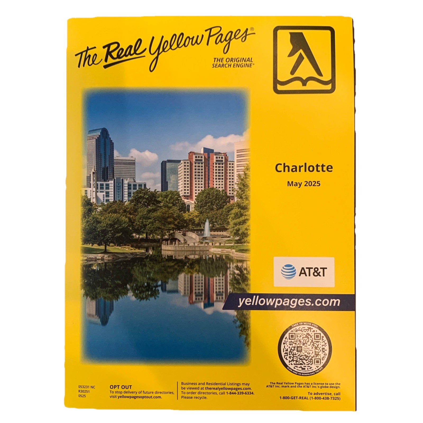 Yellow Pages Phone Book Telephone Directory Charlotte NC 2025 North Carolina