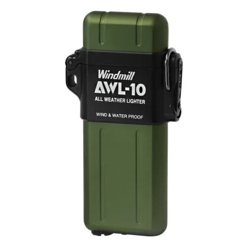 WINDMILL Lighter AWL-10 Green Turbo Waterproof and Windproof Japan New