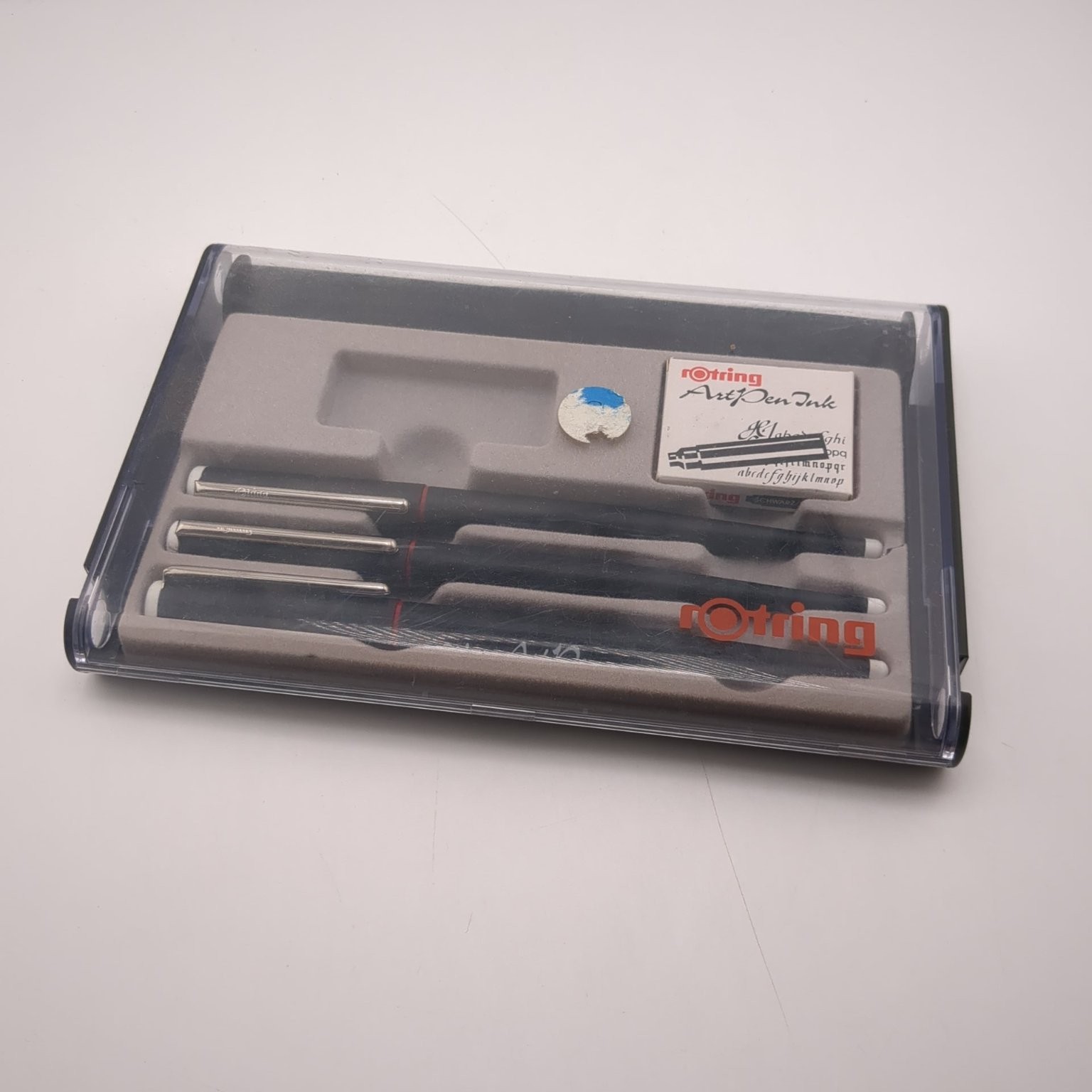 Rotring ArtPen Calligraphy Pen Set 3 Black Ink NOS Vintage 80\'s Rotring ArtPen Calligraphy Pen Set 3 Black Ink NOS Vintage 80\'s