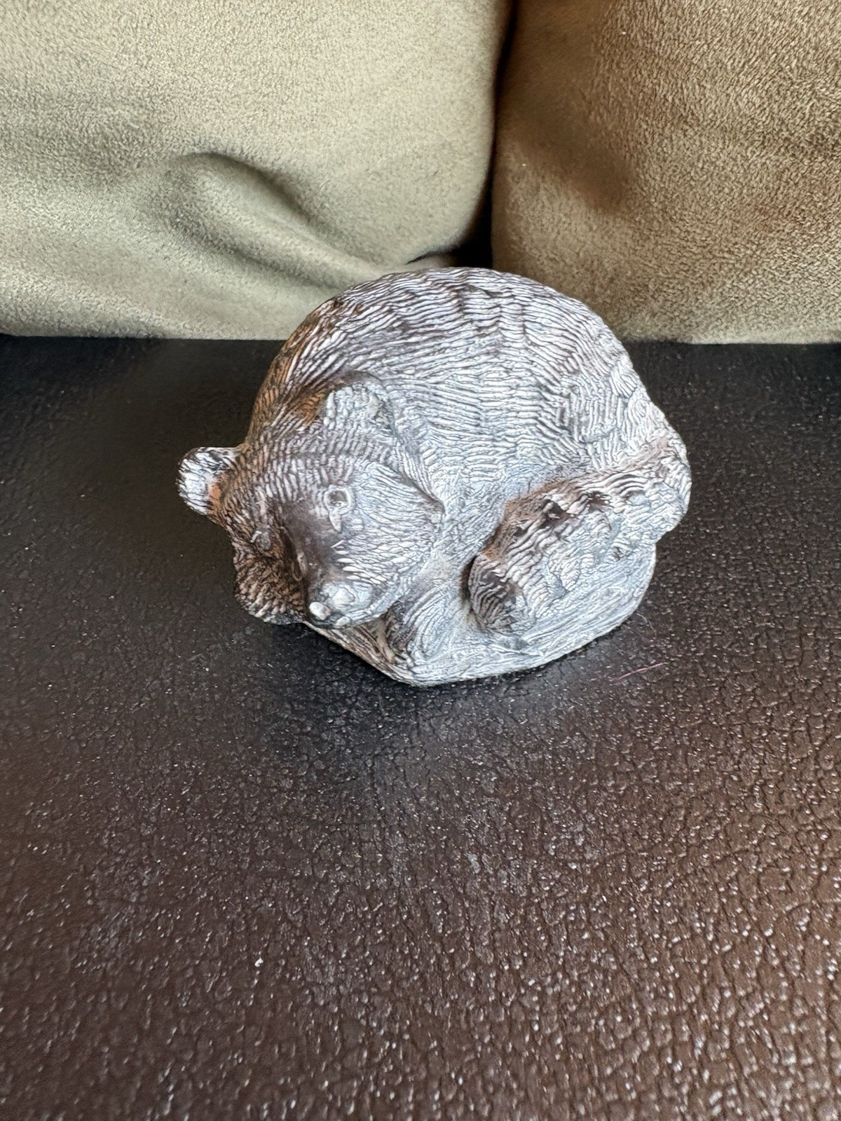 Wolf Original Raccoon Handcrafted Sculpture Figurine Canada Signed Soapstone