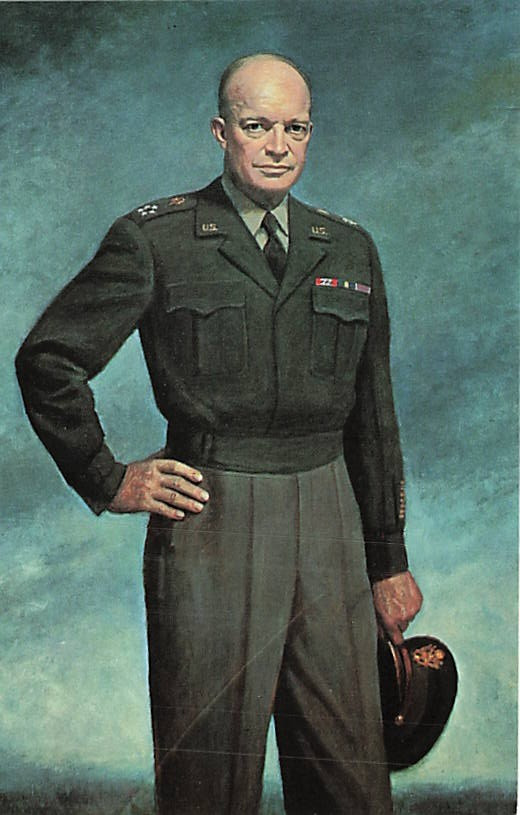 Postcard KS: General of the Army Dwight D. Eisenhower Portrait 1969 Postcard KS: General of the Army Dwight D. Eisenhower Portrait 1969