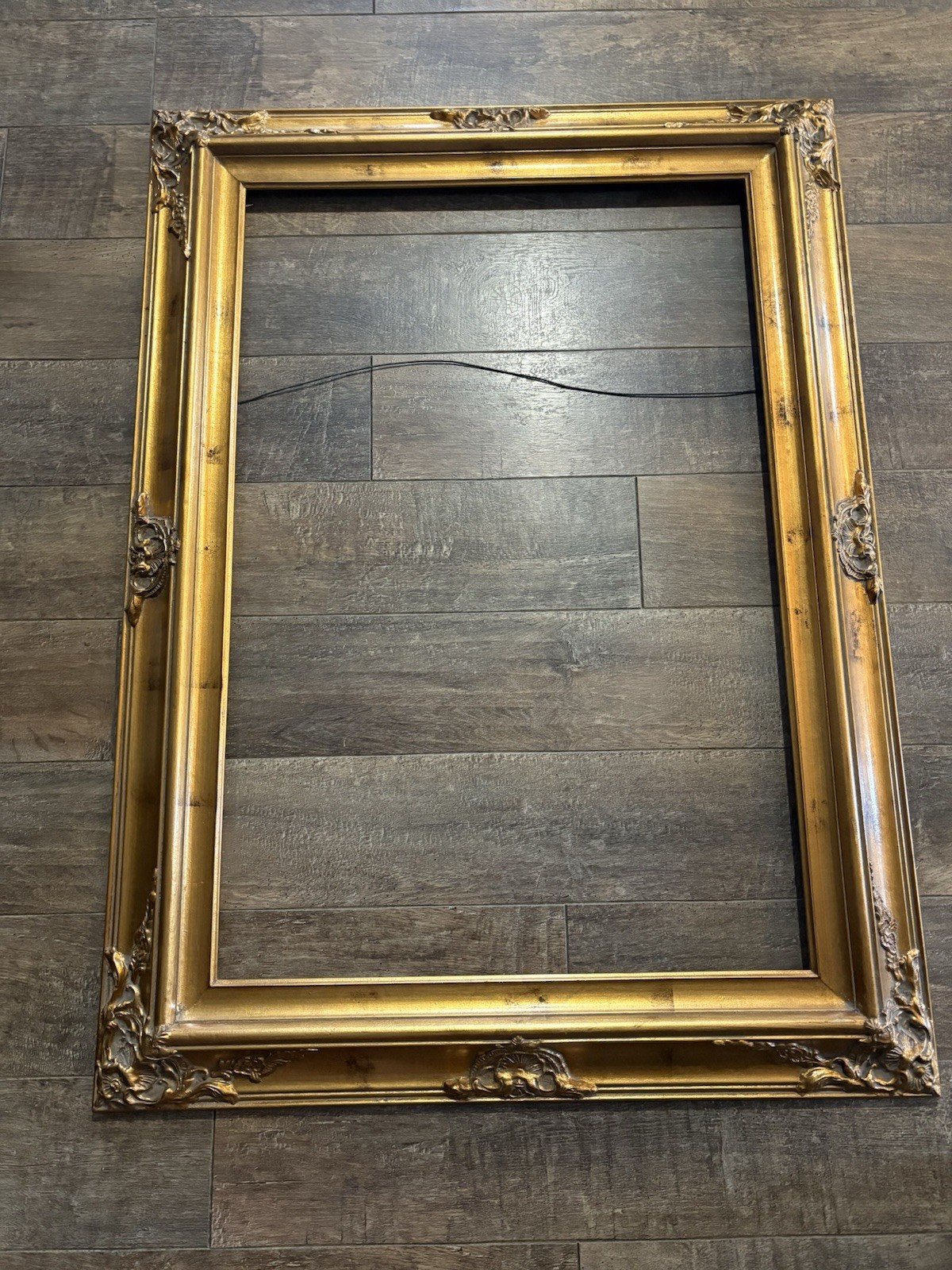 Vintage Large Ornate Gold Picture Frame fits  24x36
