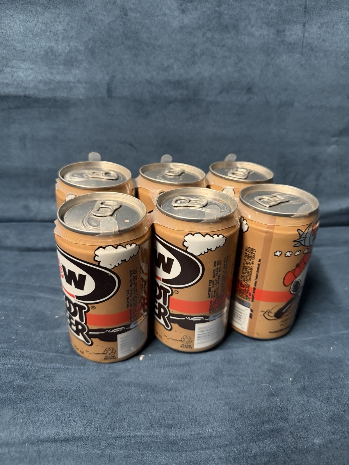 Vintage Snoopy A&W Root Beer 6 Pack All Cans Full