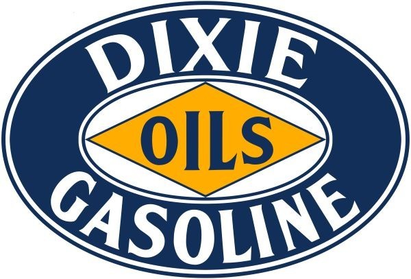 DIXIE OILS & GASOLINE NEW Sign: 28\