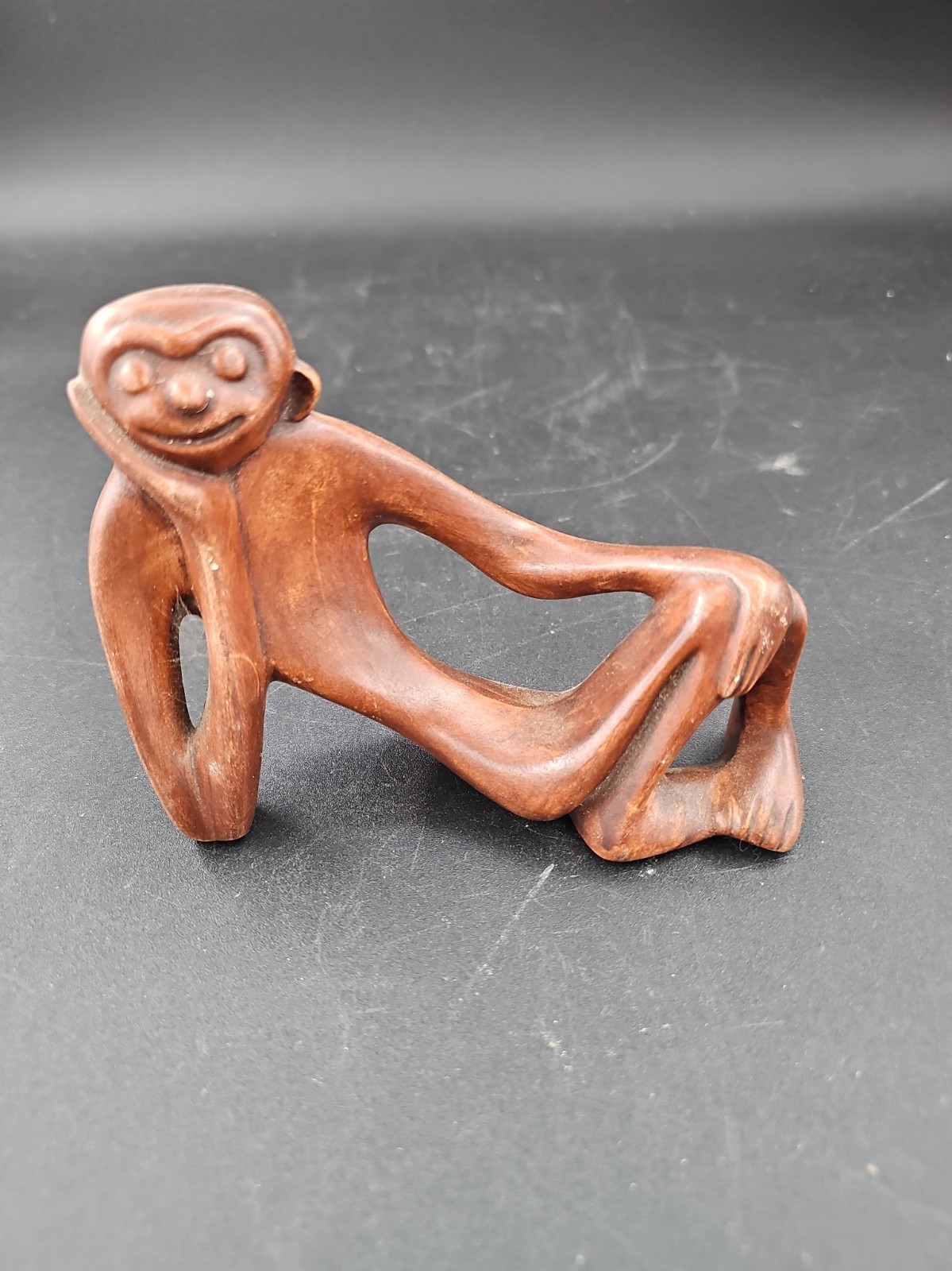 Vtg Extreme MCM Mid-Century Ceramic Monkey/Sloth Figurine 