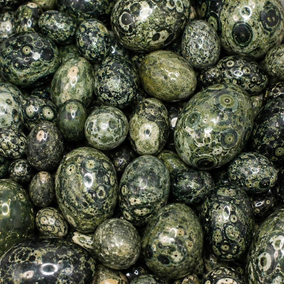 5 lb Kabamba Jasper Egg Carvings Polished Crystal Lot