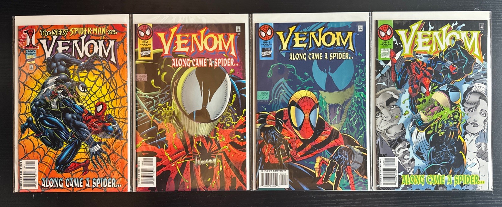 Venom Along Came A Spider Issues 1-4 Full Set NM 1996