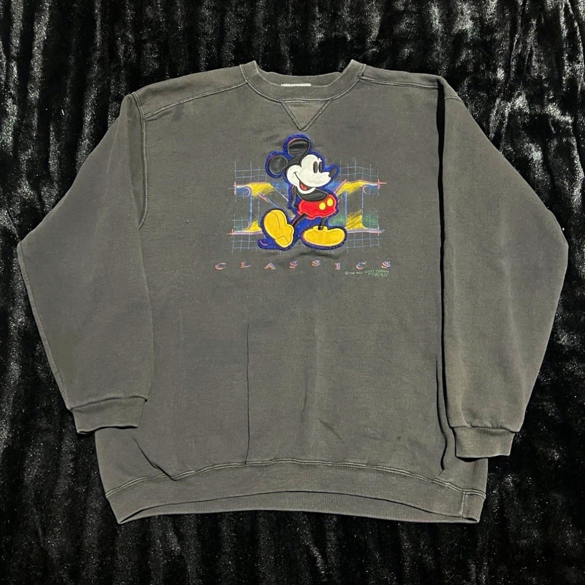 Vintage Genus Disney Mickey Mouse Classics Gray Crewneck Sweatshirt Men’s Size L