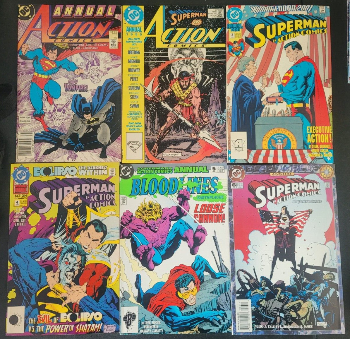 ACTION COMICS ANNUAL #1-13 (1987) DC COMICS FULL COMPLETE SERIES SUPERMAN