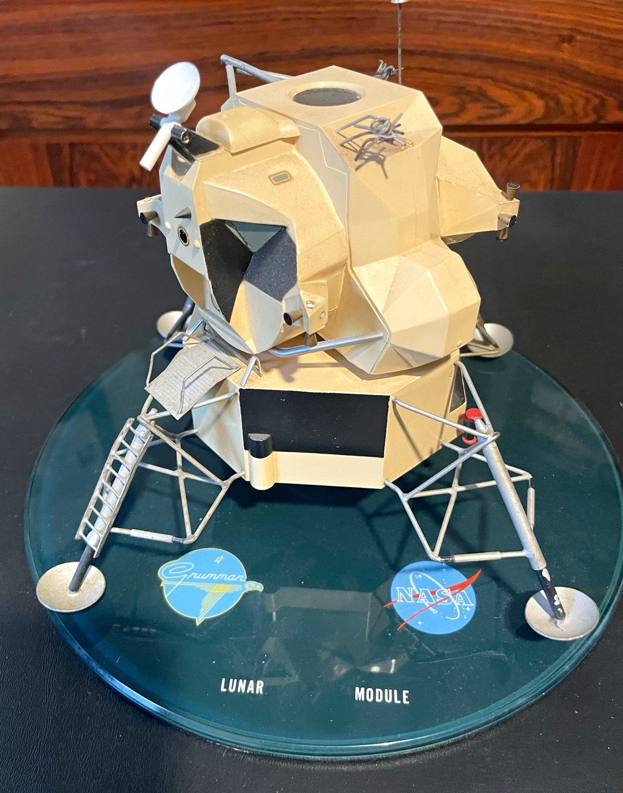 Grumman NASA Lunar Module contractor  Model With Base, 1967-early 1969 Era