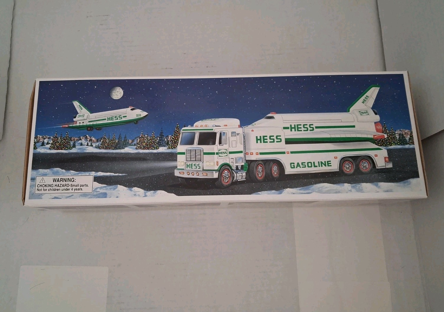 Vintage 1999 Hess Space Shuttle & Satellite Toy Truck NOS Lights Sound w/Box