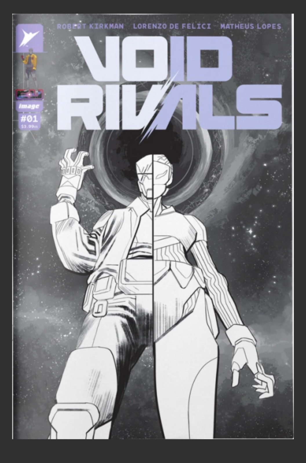 Void Rivals #1L Lorenzo De Felici B&W Exclusive Variant Image Comics 2023