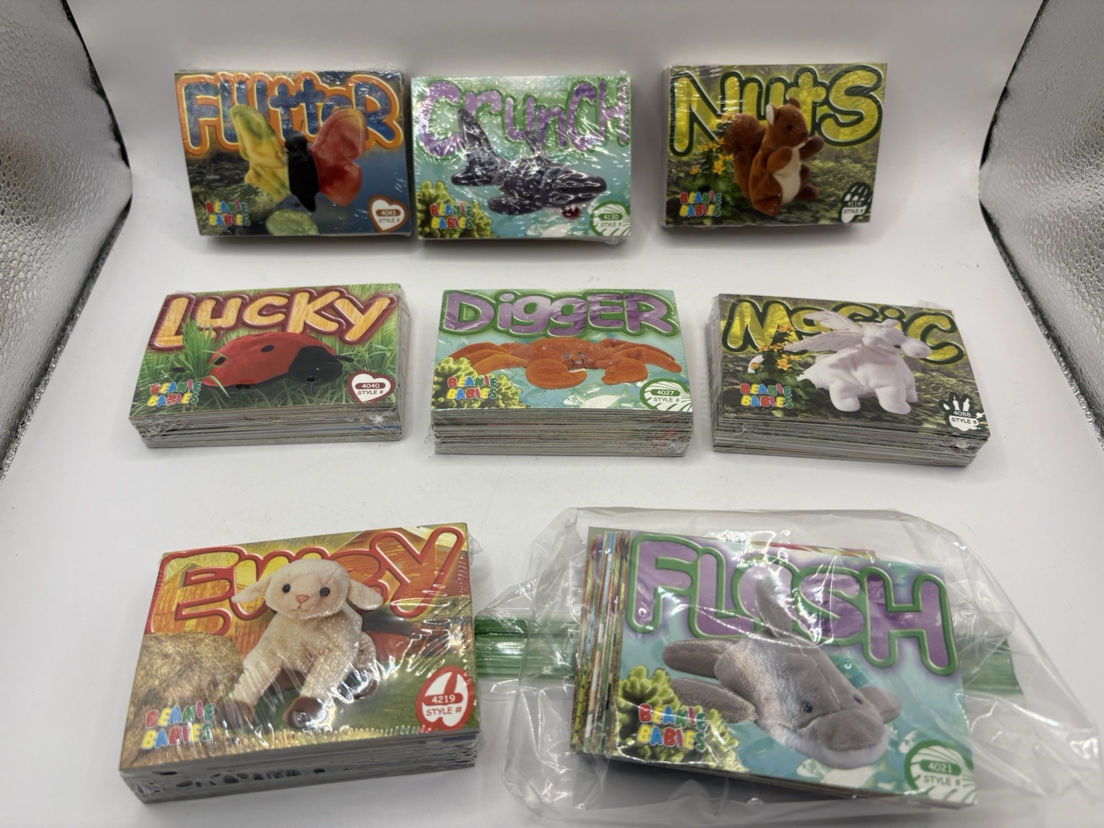 1999 TY Beanie Baby BBOC Cards Lot (Random) - approx 320+\\- cards - Series 3&4