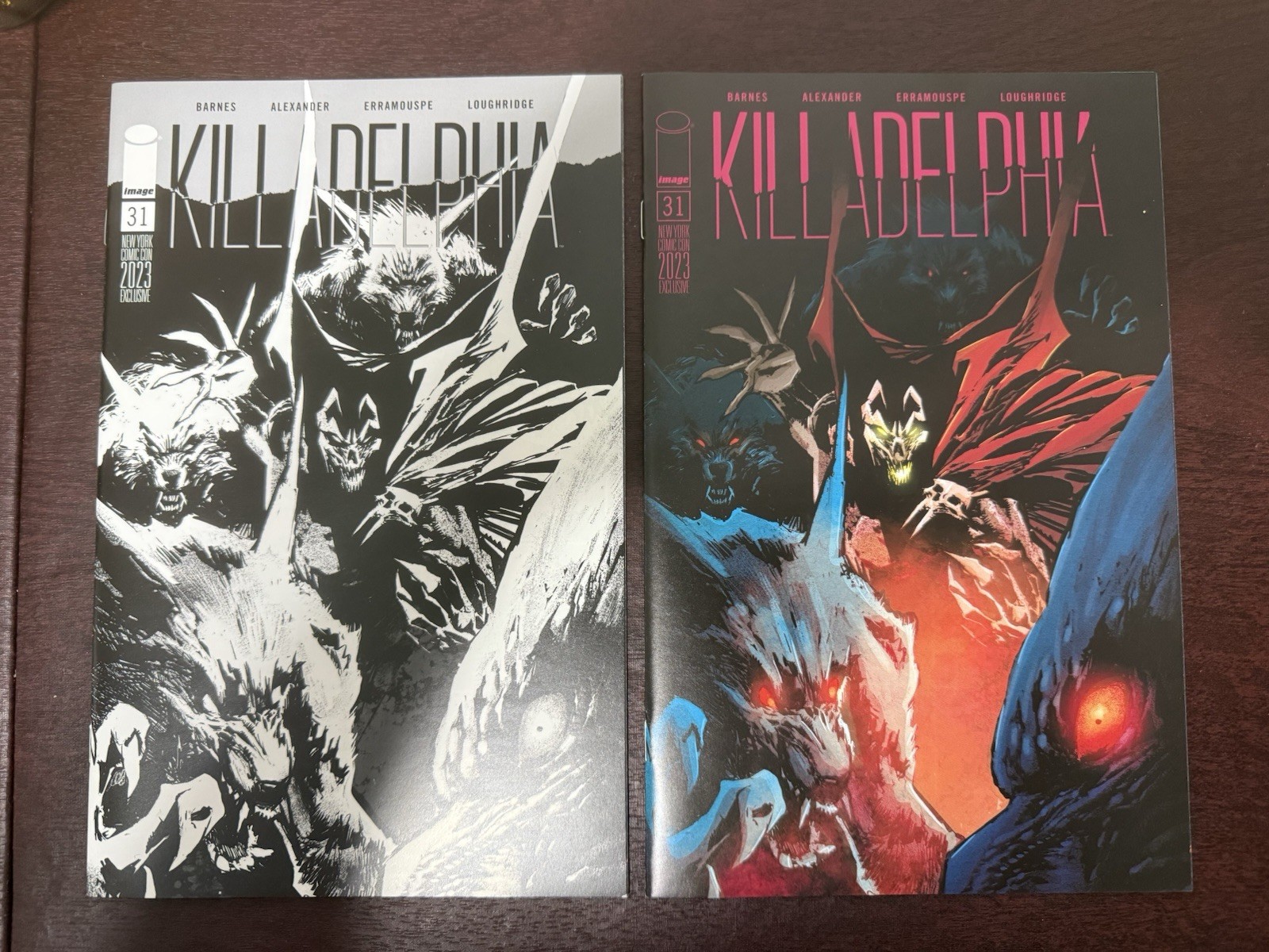 NYCC 2023 KILLADELPHIA #31 Alexander Variants. BW And color Set
