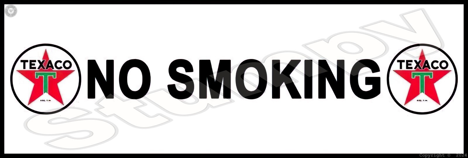 Texaco No Smoking Metal Sign 6