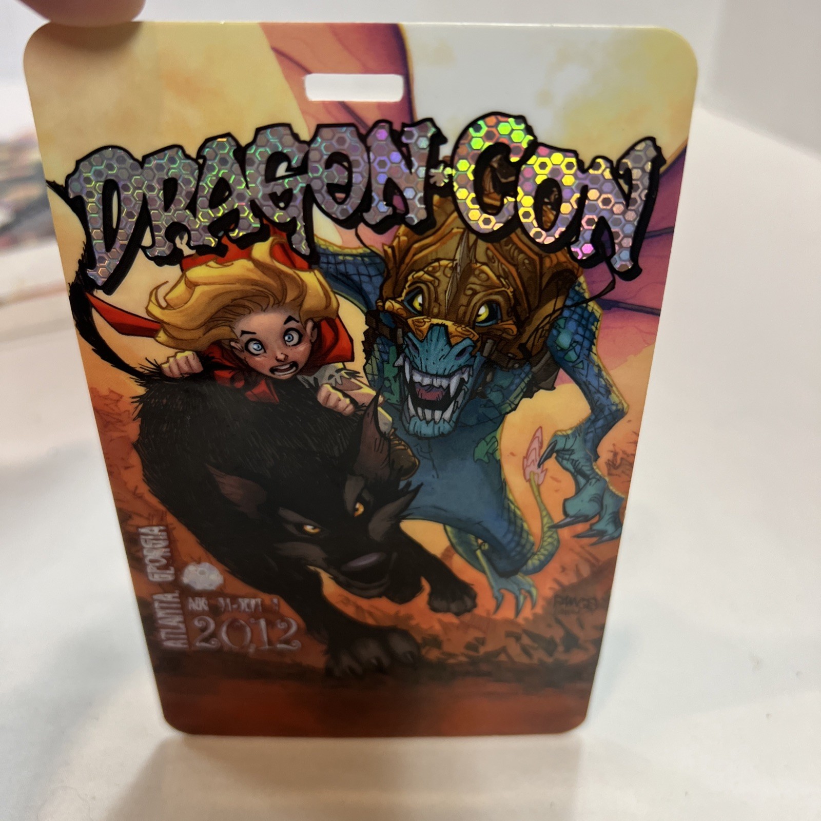 Dragon Con Convention Badge 2012 Excellent Condition 