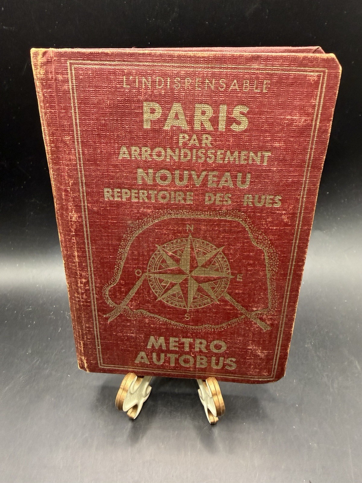 Vintage Paris Par Arrondissement Street Guide Map Book Metro Autobus 1937 