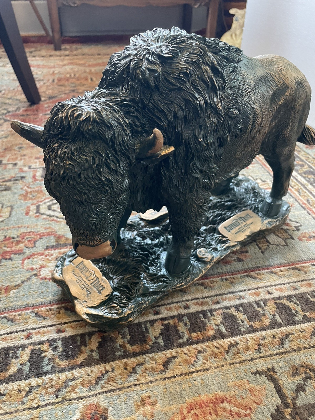 Buffalo Trace Distillery Statue Resin Display Whiskey Bar Man Cave