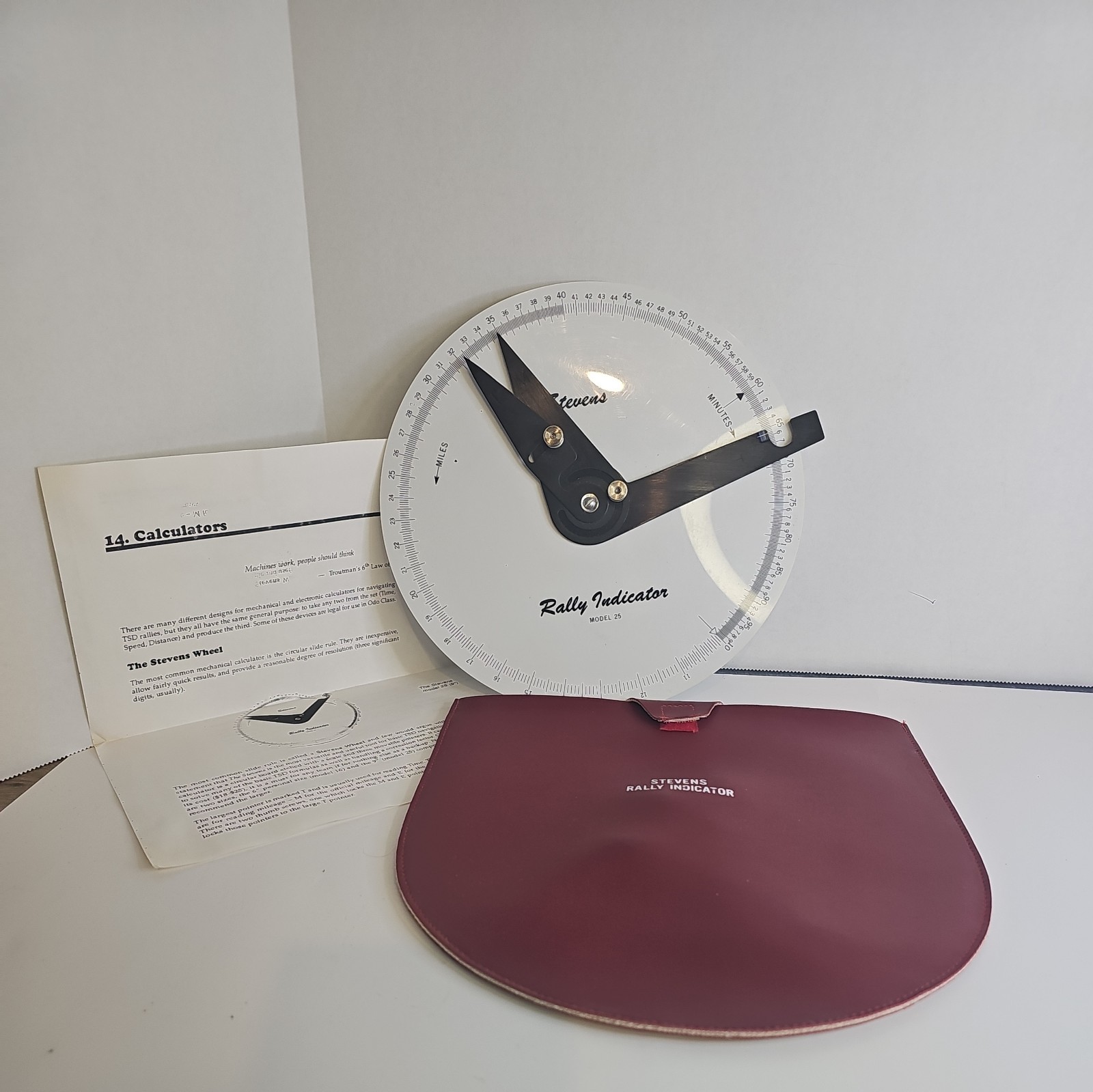 Vintage Stevens Rally Indicator Model 25 9\