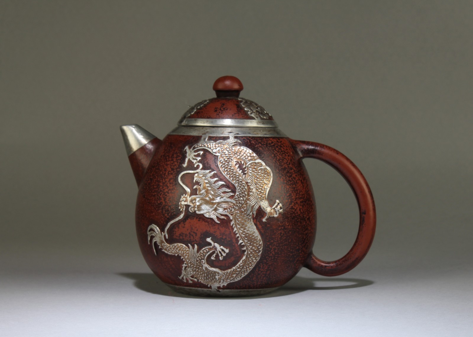 A Zisha Teapot. Seal mark at base A Zisha Teapot. Seal mark at base