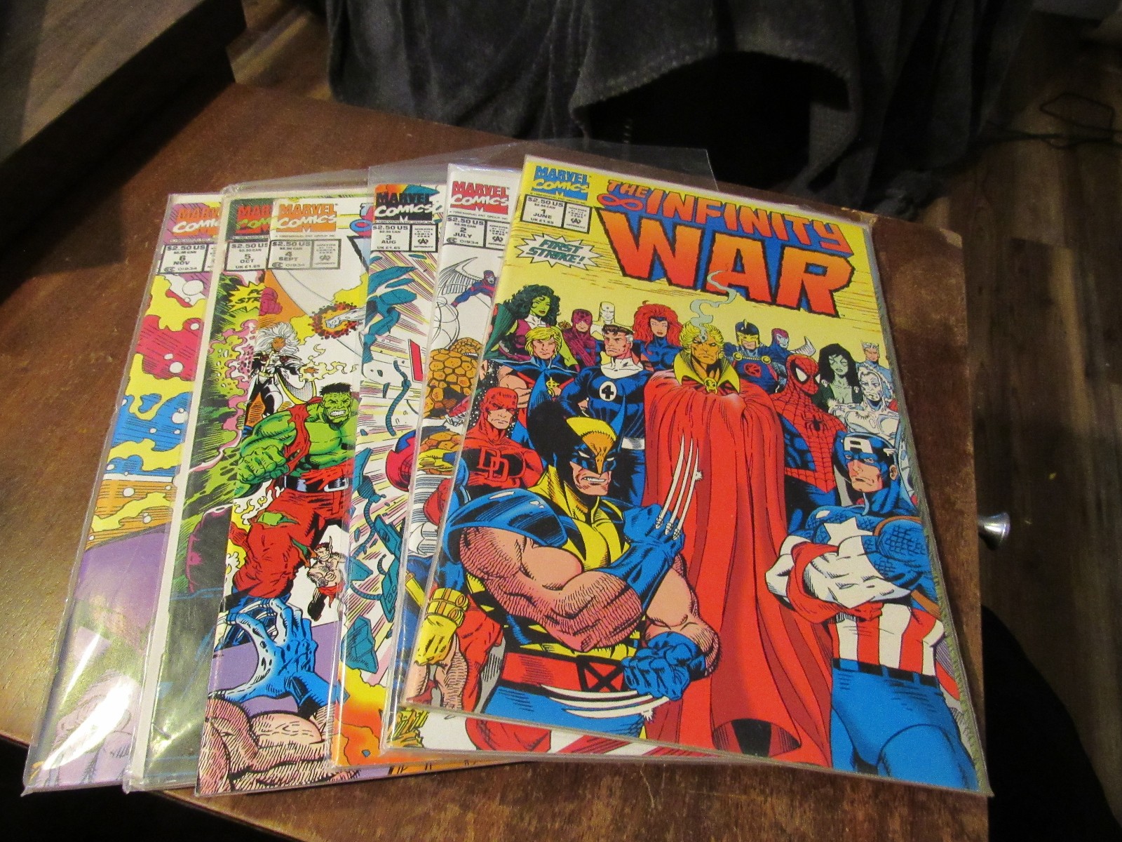 Infinity War #1 2 3 4 5 6 Comic Book Set 1-6 Complete Mini Series