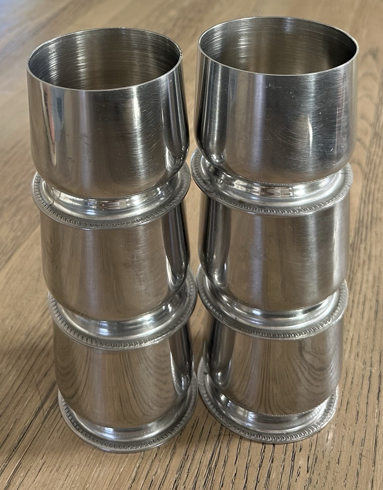 SERCO 18/8 Stainless Steel Drinkng Cups 85882 Lot 0f 6 Made in Japan Vintage