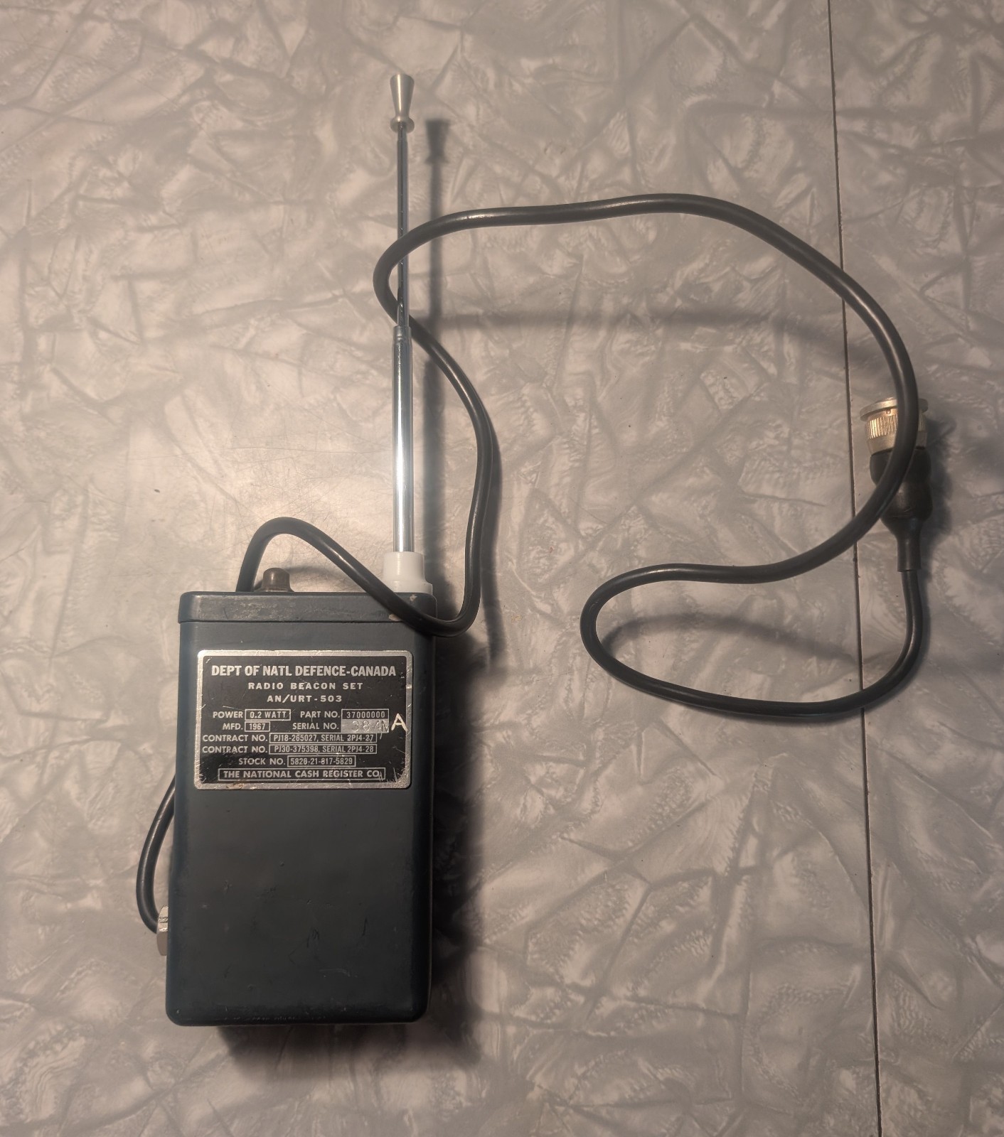 Vintage Canadian Military emergency Locator Transmitter (ELT)