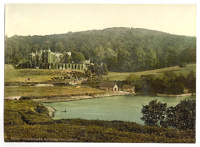 Watermouth Castle Ilfracombe England c1900 OLD PHOTO