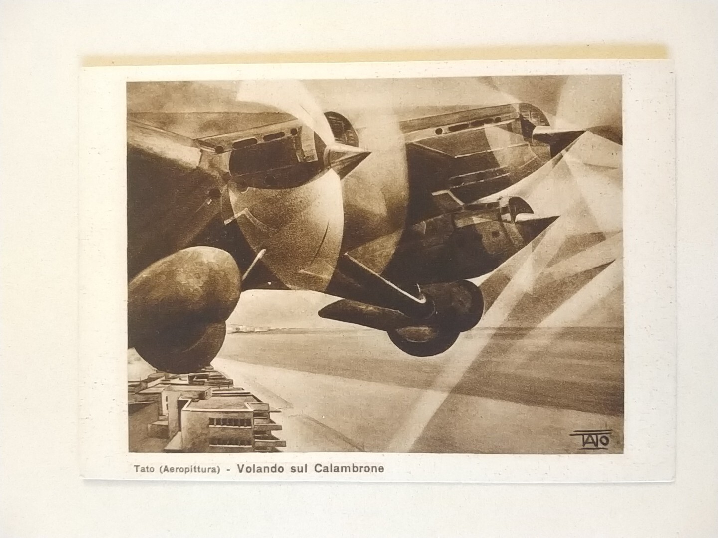 TATO FUTURISM Advertising postcard AIR FORCE AVIATION